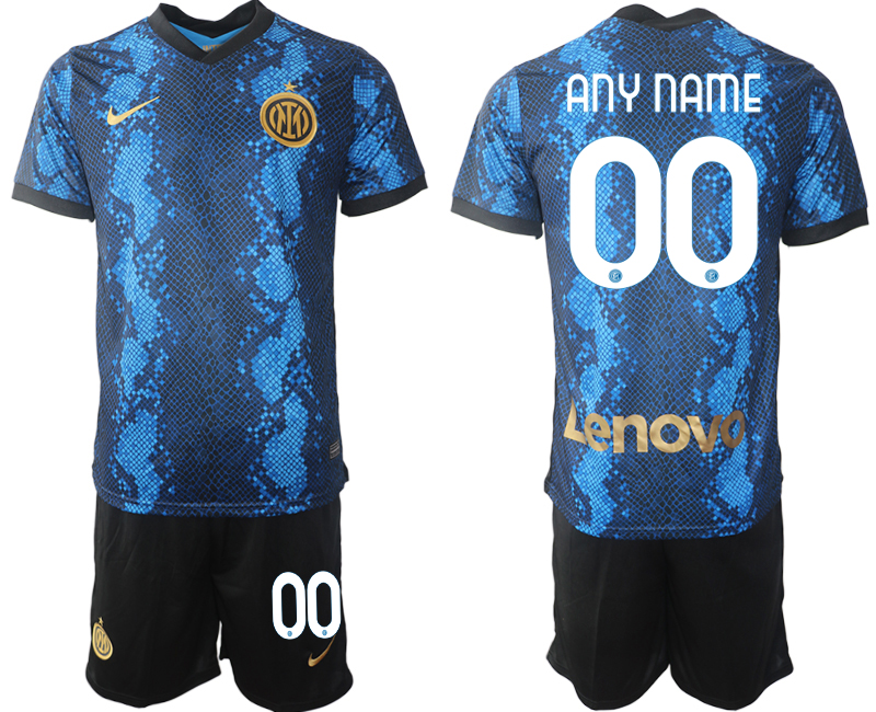 Men 2021-2022 Club Inter Milan home blue customized Nike Soccer Jersey->juventus jersey->Soccer Club Jersey